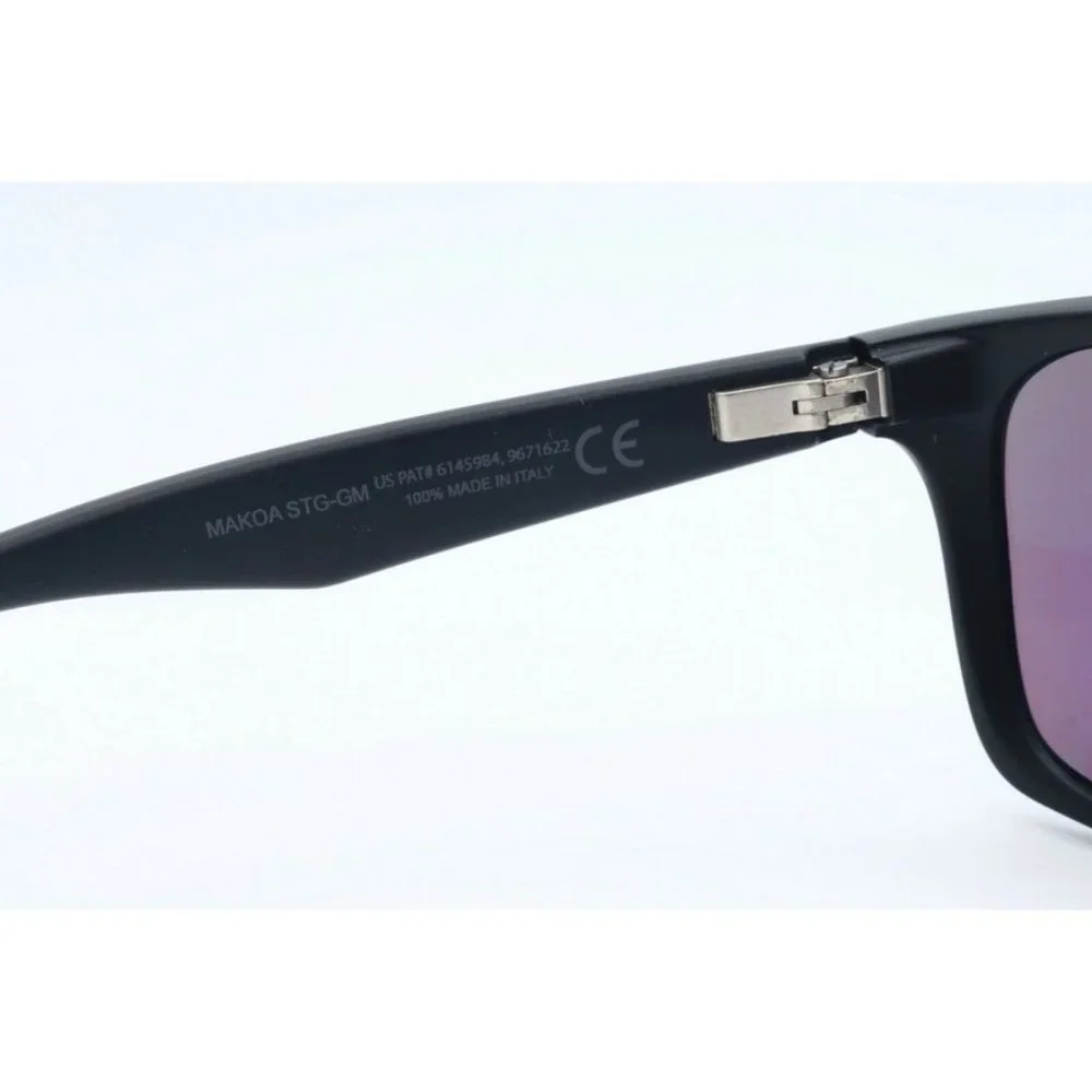 Maui Jim Makoa MJ 804-2M Square Black Sunglasses Polarized Green Gradient Lenses
